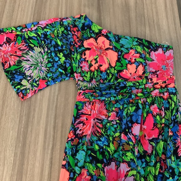 NWT LILLY PULITZER Niki One Shoulder Maxi Dress Women’s Medium - Picture 5 of 9